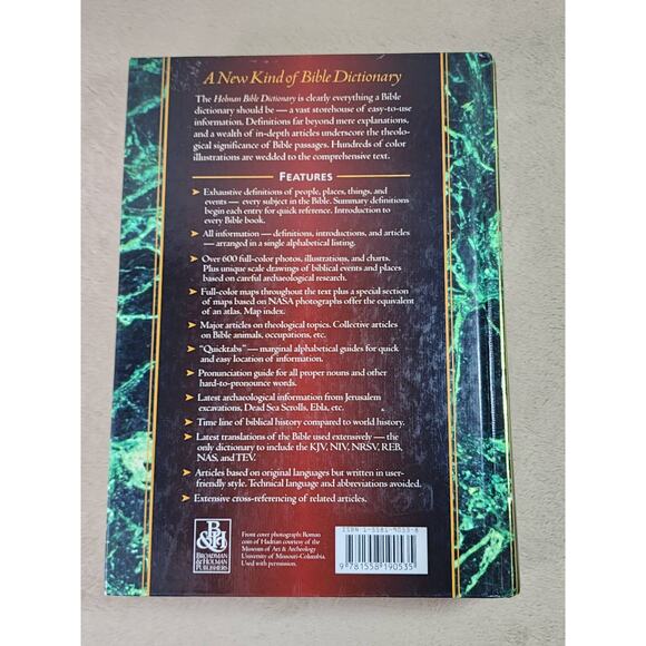 Holman Bible Dictionary Year 1991 Guide for the Bible Printed in USA Photos Maps - Picture 11 of 16